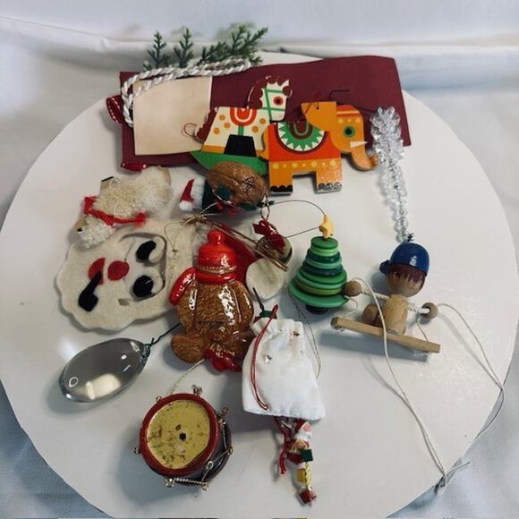 Grab Bag 14, Christmas Ornaments, Mixed Lot handmade Gordon Fraser Santa Holiday - Picture 7 of 16